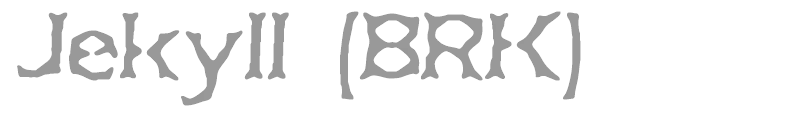 Jekyll (BRK)