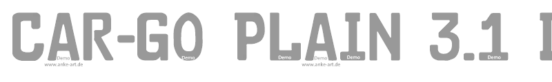 Car-Go Plain 3.1 Demo