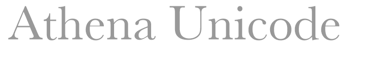 Athena Unicode