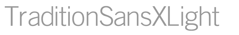 TraditionSansXLight
