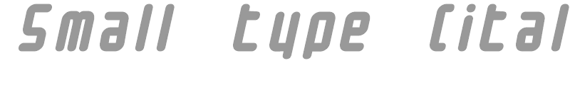 Small type
