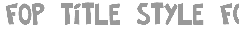 FOP Title Style