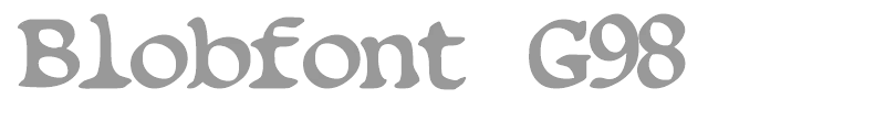 Blobfont G98