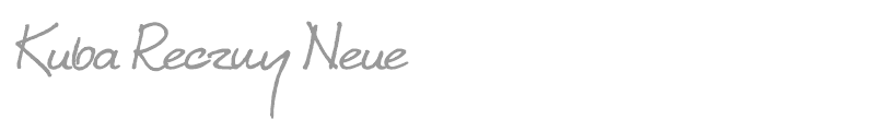 Kuba Reczny Neue