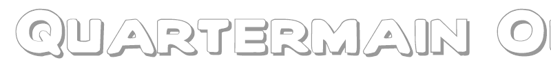 Quartermain Outline Italic