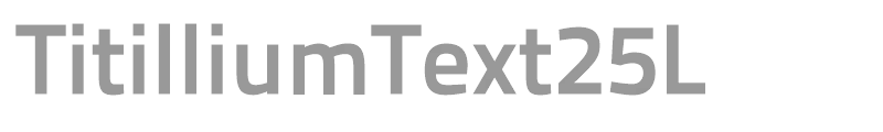 TitilliumText25L