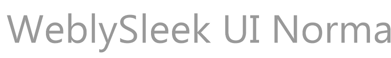 WeblySleek UI Normal