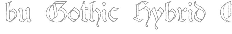 bu Gothic Hybrid Outline