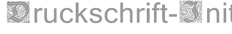 Druckschrift-Initialen