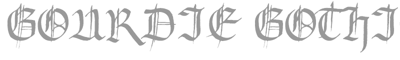 Gourdie Gothic Black