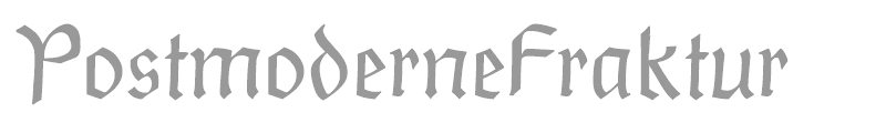 PostmoderneFraktur