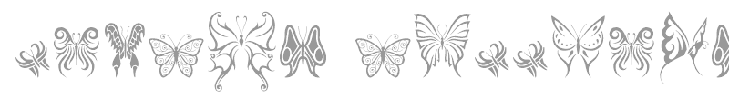butterfly dingbats