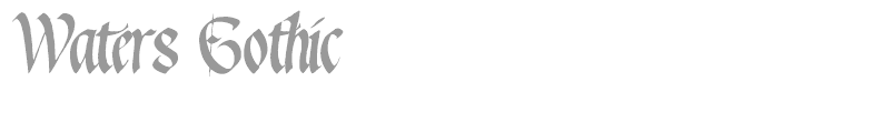 Waters Gothic Deux