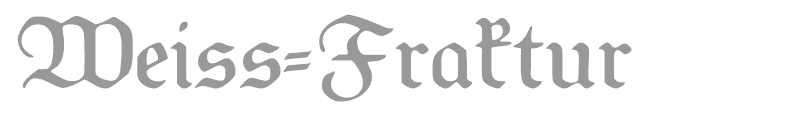 Weiss-Fraktur