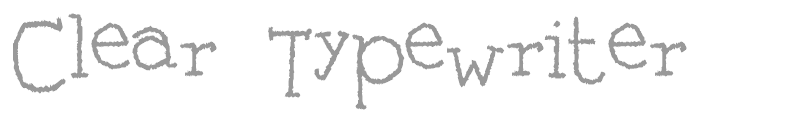 Clear Typewriter