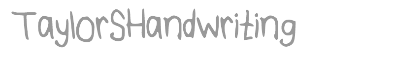 TaylorSHandwriting