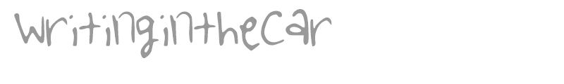 WritingintheCar