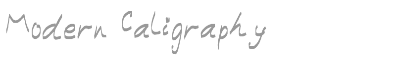 Modern Caligraphy