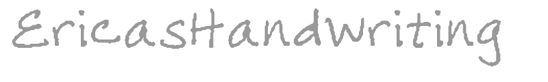 EricasHandwriting