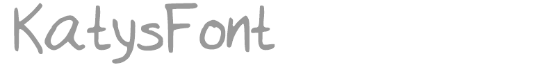 KatysFont