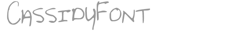 CassidyFont