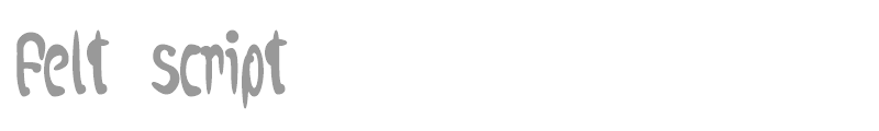 felt script