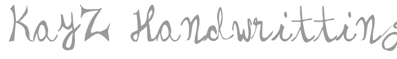 KayZ Handwritting