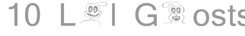 10 Lil Ghosts
