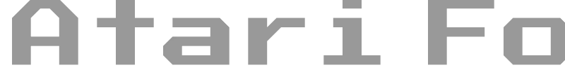 Atari Font Full Version