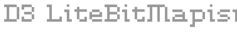 D3 LiteBitMapism Selif