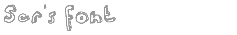 Ser's font