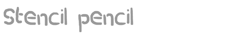 stencil pencil