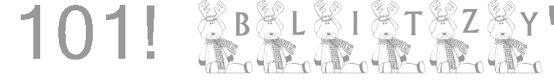 101! Blitzy's Font