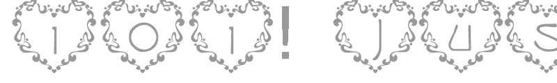 101! Just Anuther Heart Font