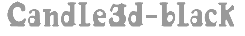 Candle3d-black