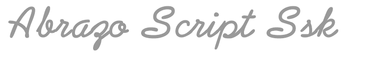 Abrazo Script SSi