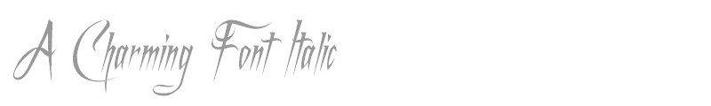 A Charming Font Italic