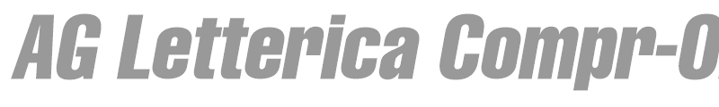 AG Letterica Compr-Oblique
