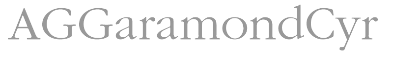 AGGaramond Cyr