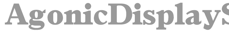 Agonic Display SSi