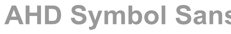 AHD Symbol Sans