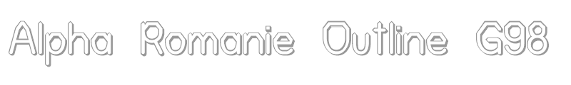 Alpha Romanie Outline G98