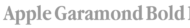 Apple Garamond Bold BT