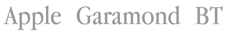 Apple Garamond BT