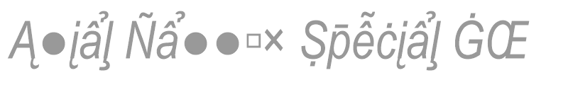 Arial Narrow Special G2