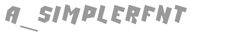 a_SimplerFnt