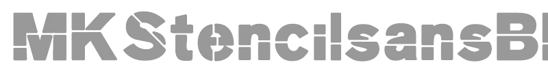 MK Stencil Sans Black