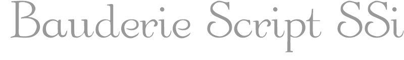 Bauderie Script SSi