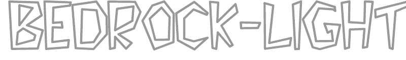 Bedrock-Light Hollow Bold