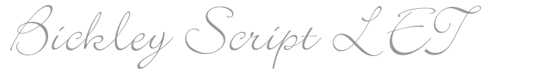 Bickley Script LET